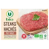 Steak haché Origine France  15%MG, 4 pièces - 400g