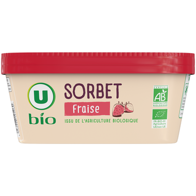 Bac Sorbet plein fruit fraise - 585g