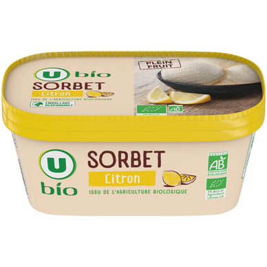 Bac Sorbet plein fruit Citron - 585g
