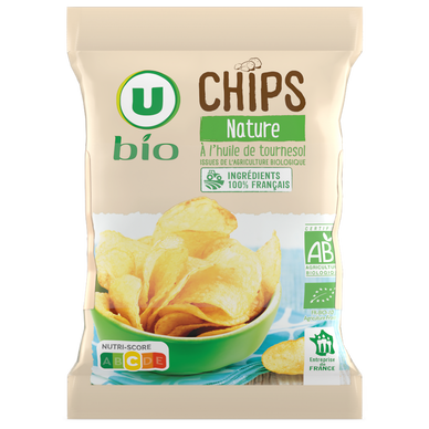 Chips nature bio,  6x30g