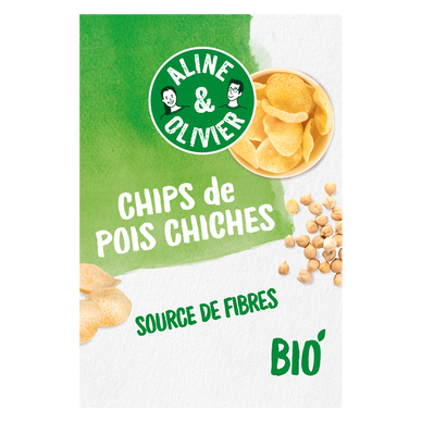Chips de pois chiches biologiques Aline & Olivier 80g