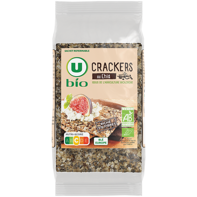 Crackers au chia  paquet de 200g