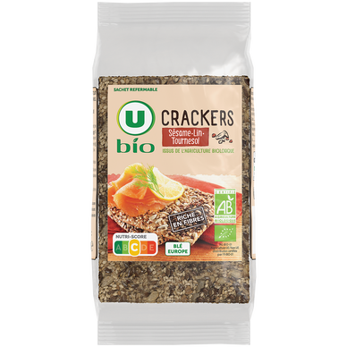 Crackers 3 graines  paquet de 200g