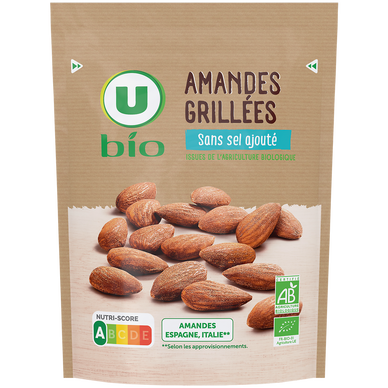Amandes grillées  paquet de 100g