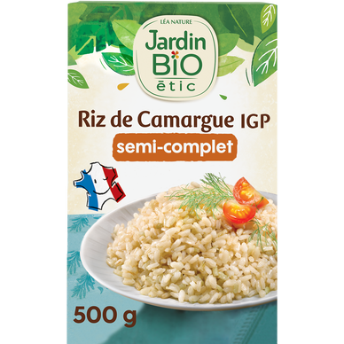 Riz de Camargue semi-complet bio JARDIN BIO 500g