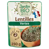 Lentilles vertes cuisinées bio JARDIN BIO sachet 250g