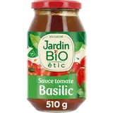Sauce tomate cuisinée au basilic bio JARDIN BIO 510g