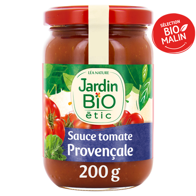 Sauce tomate à la provençale bio JARDIN BIO, bocal de 200g