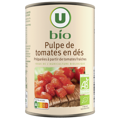 Pulpe de tomates en dés - Boîte 400g