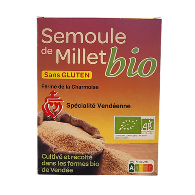Semoule de millet bio PARMIL, étui de 400g