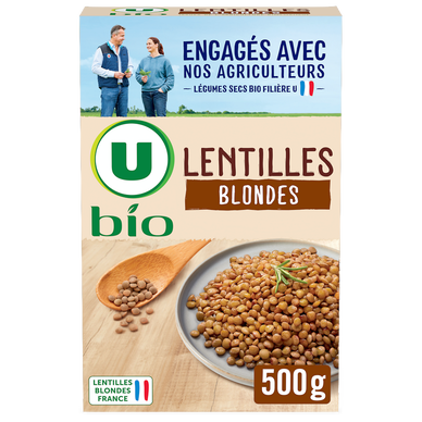 Lentilles blondes, paquet de 500g