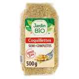 Pâtes Coquillettes semi-complets pâtes bio JARDIN BIO 500g