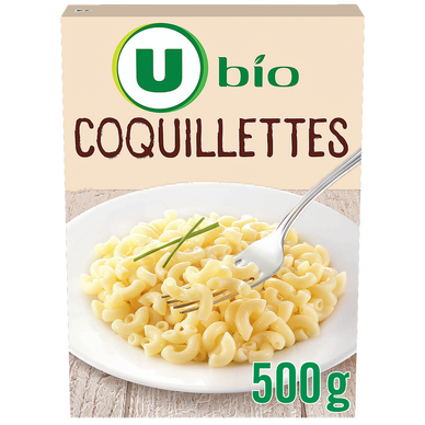 Pâte Coquillettes bio, paquet de 500g