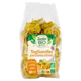Pâtes Tagliatelles blé curcuma et citron bio JARDIN BIO 250g