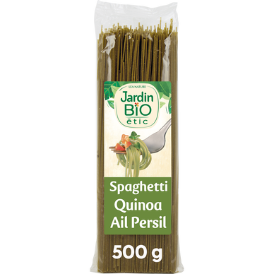 Pâtes Spaghettis au quinoa et au persil JARDIN BIO, 500g