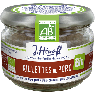 Rillettes de porc bio HENAFF, 165g
