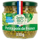 Petits pois extra fins bio JARDIN BIO - Bocal 230g