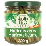 Duo haricots verts et beurre extra fin JARDIN BIO - Bocal 220g