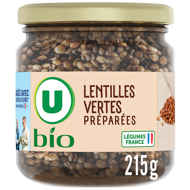 Lentilles vertes préparées  bocal de 37cl