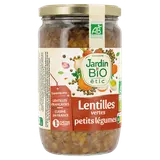 Lentilles vertes cuisinées aux légumes JARDIN BIO - Bocal 660g