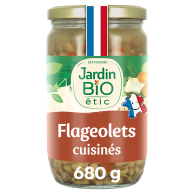 Flageolets cuisinés Bio JARDIN BIO - Bocal 680g