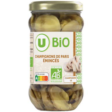 Champignons de Paris émincés - Bocal 280g