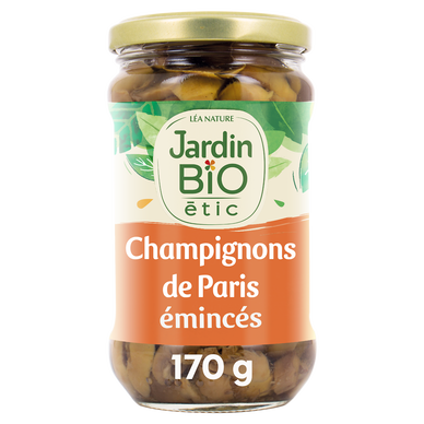 Champignons de Paris émincés JARDIN BIO - Bocal 280g