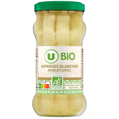 Asperges blanches miniatures  Bocal 21cl, 110g