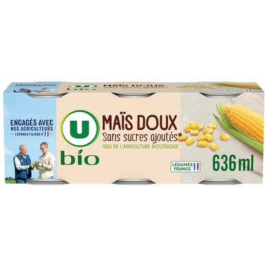Maïs doux en grains - 3 boîtes de 140g
