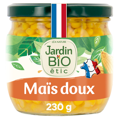 Maïs doux en grains bio JARDIN BIO - Bocal 230g