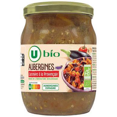 Aubergines cuisinées à la provençale - Bocal 520g
