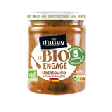 Ratatouille cuisinée bio à l'huile d'olive D'AUCY - Bocal 530g