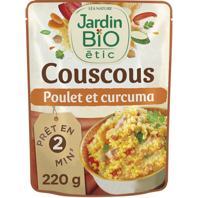 Couscous poulet/curcuma bio JARDIN BIO 220g