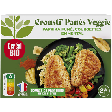 Panés courgettes emmental CEREAL BIO, 160g