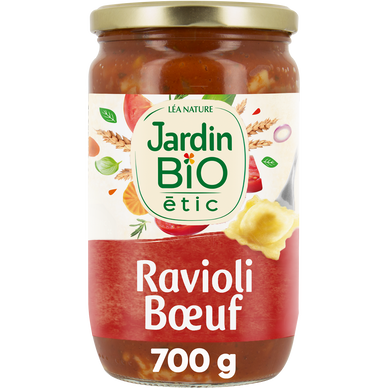 Ravioli au boeuf  bio JARDIN BIO 700g