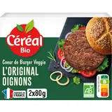 Coeur de Burger L'Original, à base soja/oignons/blé, CEREAL BIO - 160g