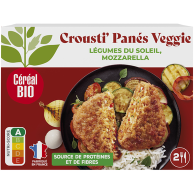 Panés légumes du soleil mozzarella CEREAL BIO, 160g