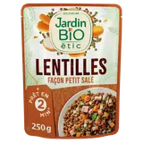 Lentilles bio façon petit salé JARDIN BIO, sachet 250g