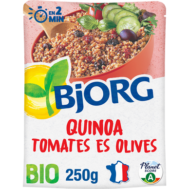 Plat cuisiné quinoa tomate huile d'olive bio BJORG - 250g