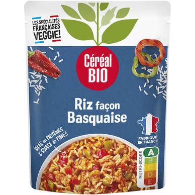 Riz façon basquaise CEREAL BIO, doypack 260g