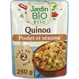Quinoa et émincé de poulet au sésame bio JARDIN BIO, 250g
