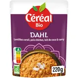 Dahl Lentilles Corail Pois Chiches repas express CEREAL BIO  - 220g