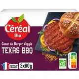 Coeur de burger Texas barbecue soja blé épices CEREAL BIO 160g
