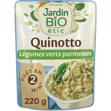 Quinotto légumes verts/parmesan bio JARDIN BIO 220g
