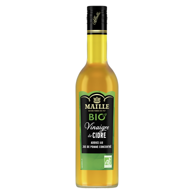 Vinaigre de cidre adouci au jus de pomme concentré bio MAILLE 500 ml