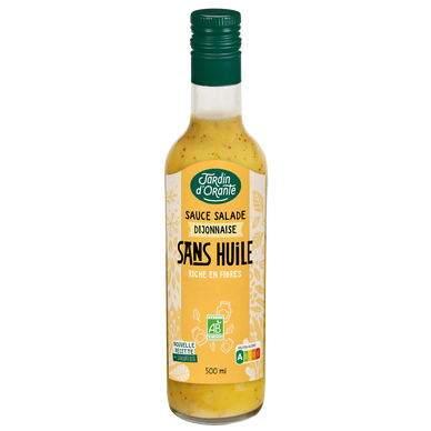 Sauce salade bio sans huile Dijonnaise JARDIN D'ORANTE, Bouteille 50cL