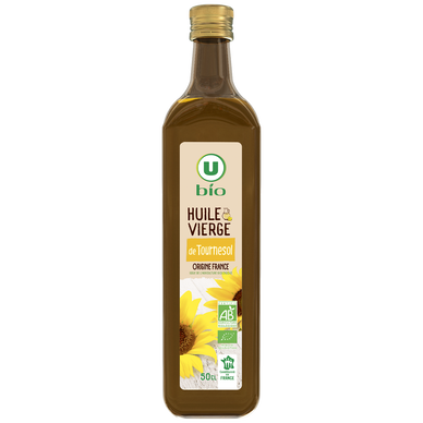 Huile vierge de tournesol Bouteille 500mL