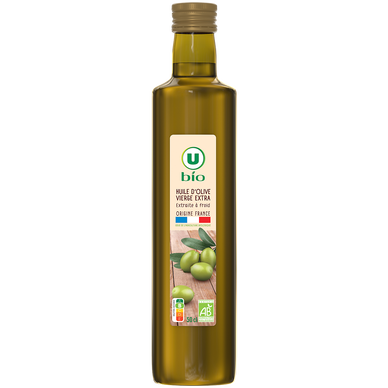 Huile olive vierge extra U BIO bouteille 50cl