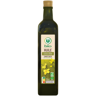 Huile de colza & d'olive vierge extra -, bouteille 750ml