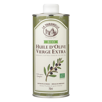 Huile d'olive vierge extra bio LA TOURANGELLE Bouteille 75cL